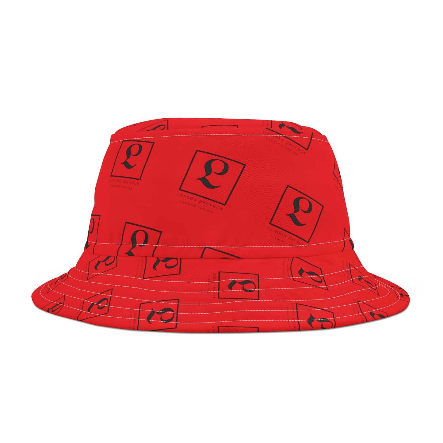 LONDON DREAMOR Red/Black Bucket Hat